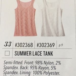 Jockey Summer Lace Tank in Blush color